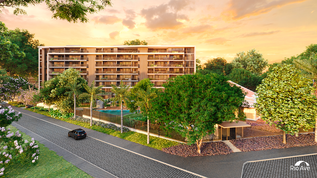 17. EXTERNA I FACHADA GERAL ESQUINA DO EMPREENDIMENTO (FIM DE TARDE)_FINAL.png